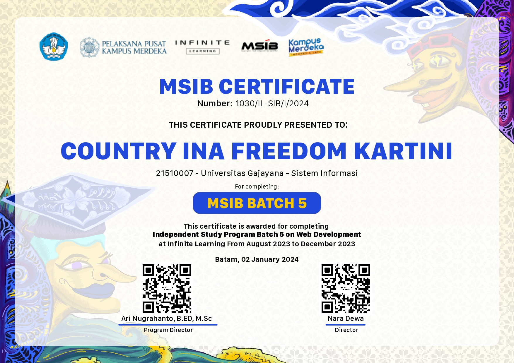 Magang MSIB di Infinite Learning