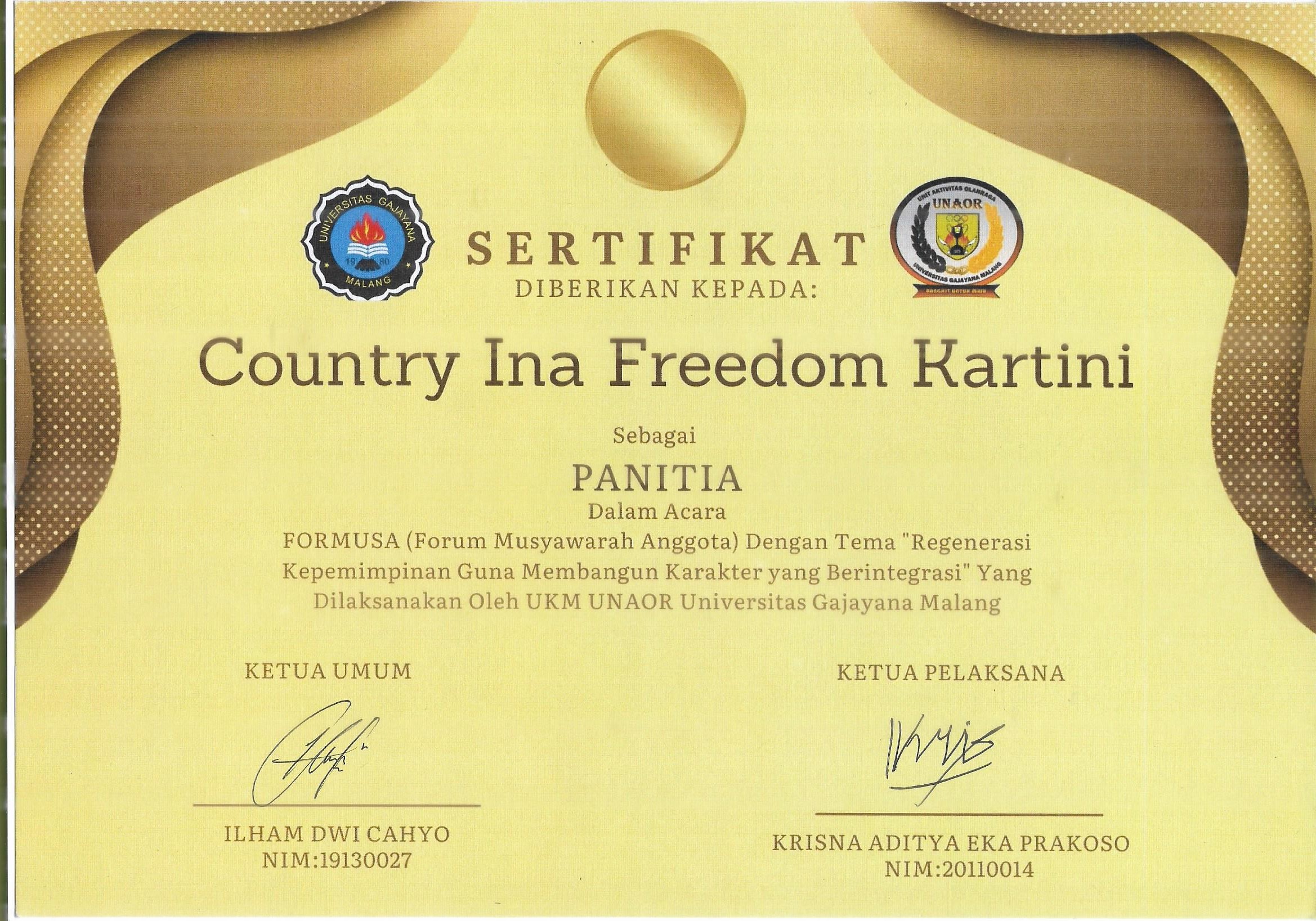 Sertifikat Lainnya
