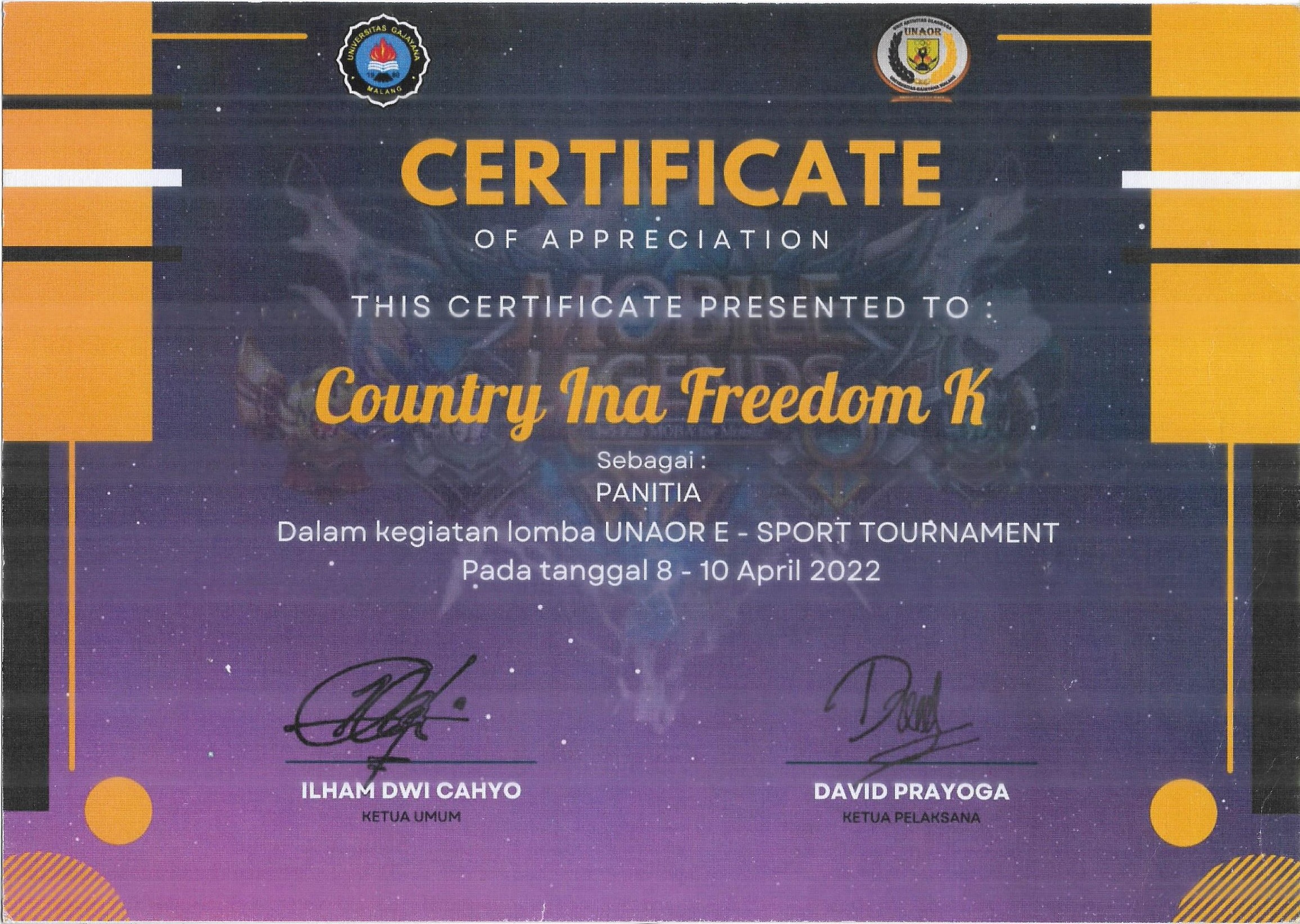 Sertifikat Lainnya