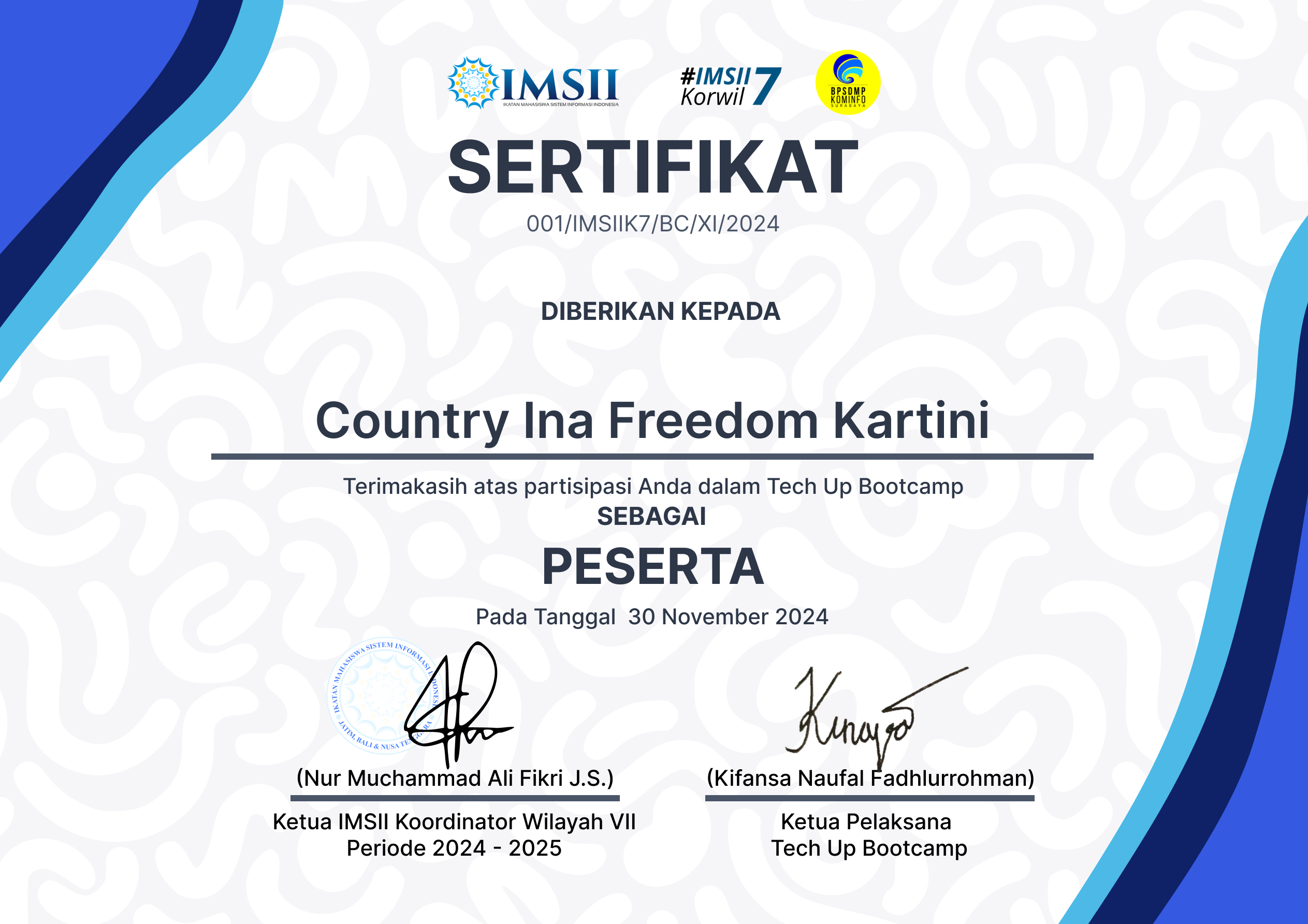 Tech Up Bootcamp - IMSII Korwil 7